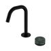 Nero Serenity Progressive Basin Mixer Edge Spout With Verde Alpi Handle - Matte Black