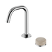 Nero Serenity Progressive Basin Mixer Edge Spout With Rome Travertine Handle - Chrome
