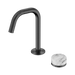Nero Serenity Progressive Basin Mixer Edge Spout With Arabescato Corchia Handle - Gun Metal