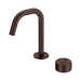 Nero Serenity Progressive Basin Mixer Edge Spout With Metal Handle - Rome Bronze