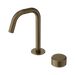 Nero Serenity Progressive Basin Mixer Edge Spout With Metal Handle - Tumbled Antique Brass