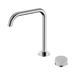 Nero Serenity Progressive Bath/Kitchen Mixer Edge Spout With Carrara Handle - Chrome