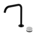 Nero Serenity Progressive Bath/Kitchen Mixer Edge Spout With Carrara Handle - Matte Black