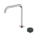 Nero Serenity Progressive Bath/Kitchen Mixer Edge Spout With Verde Alpi Handle - Brushed Nickel