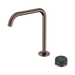 Nero Serenity Progressive Bath/Kitchen Mixer Edge Spout With Verde Alpi Handle - Brushed Bronze