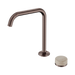 Nero Serenity Progressive Bath/Kitchen Mixer Edge Spout With Rome Travertine Handle - Brushed Bronze