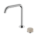 Nero Serenity Progressive Bath/Kitchen Mixer Edge Spout With Rome Travertine Handle - Chrome