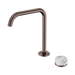Nero Serenity Progressive Bath/Kitchen Mixer Edge Spout With Arabescato Corchia Handle - Brushed Bronze