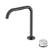 Nero Serenity Progressive Bath/Kitchen Mixer Edge Spout With Arabescato Corchia Handle - Gun Metal