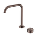 Nero Serenity Progressive Bath/Kitchen Mixer Edge Spout With Metal Handle - Brushed Bronze