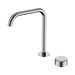 Nero Serenity Progressive Bath/Kitchen Mixer Edge Spout With Metal Handle - Chrome