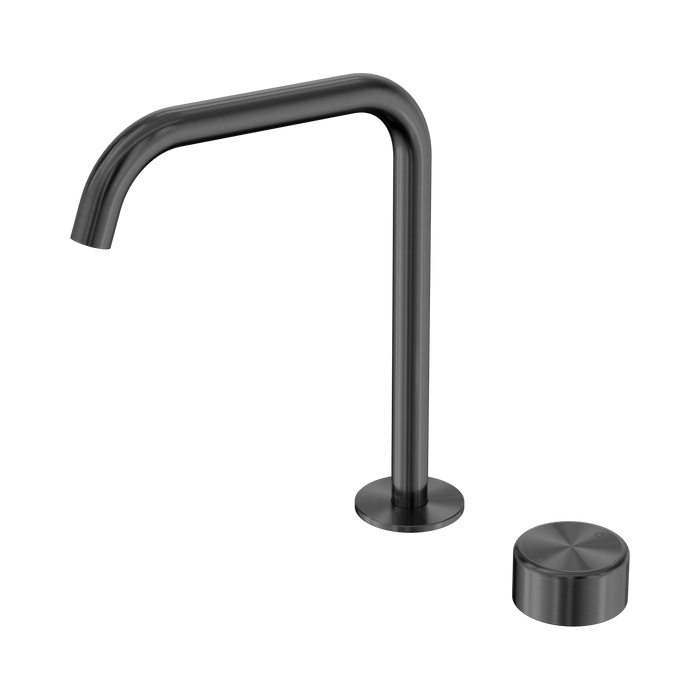 Nero Serenity Progressive Bath/Kitchen Mixer Edge Spout With Metal Handle - Gun Metal