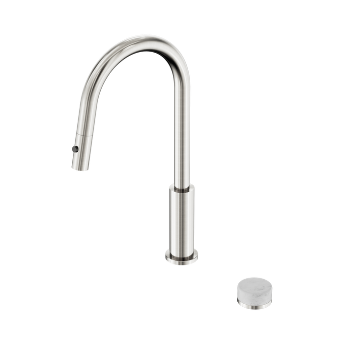Nero Serenity Progressive Pull Out Kitchen Set With Carrara Handle - Brushed Nickel