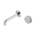 Nero Serenity Progressive Wall Basin Mixer 160mm Spout With Carrara Handle - Brushed Nickel