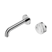 Nero Serenity Progressive Wall Basin Mixer 160mm Spout With Arabescato Corchia Handle - Chrome