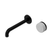 Nero Serenity Progressive Wall Basin Mixer 185mm Spout With Carrara Handle - Matte Black