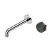 Nero Serenity Progressive Wall Basin Mixer 185mm Spout With Verde Alpi Handle - Chrome