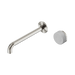 Nero Serenity Progressive Wall Basin Mixer 220mm Spout With Carrara Handle - Brushed Nickel