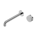 Nero Serenity Progressive Wall Basin Mixer 220mm Spout With Carrara Handle - Chrome