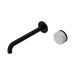 Nero Serenity Progressive Wall Basin Mixer 220mm Spout With Carrara Handle - Matte Black