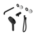 Nero Serenity Progressive Shower System With Spout With Carrara Handle And Serenity Hand Shower Trim Kit Only - Matte Black