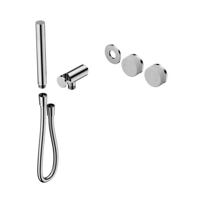 Nero Serenity Progressive Shower System With Carrara Handle And Slim Shower Trim Kit Only - Chrome