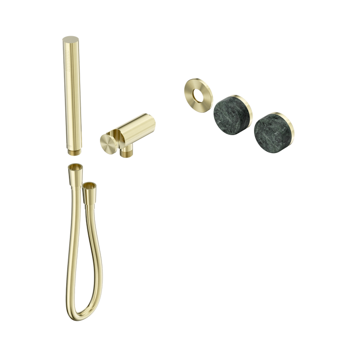 Nero Serenity Progressive Shower System With Verde Alpi Handle And Slim Shower Trim Kit Only - Brushed Gold