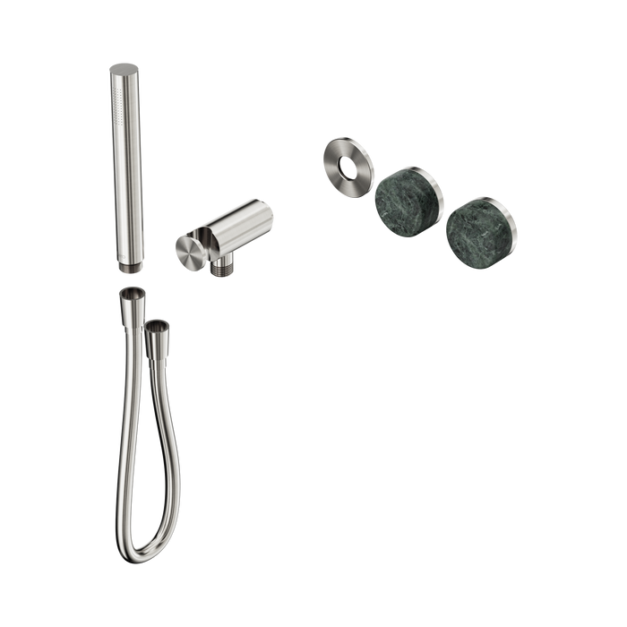 Nero Serenity Progressive Shower System With Verde Alpi Handle And Slim Shower Trim Kit Only - Brushed Nickel