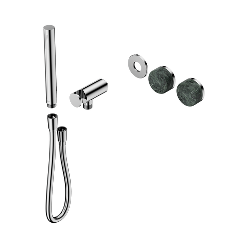 Nero Serenity Progressive Shower System With Verde Alpi Handle And Slim Shower Trim Kit Only - Chrome