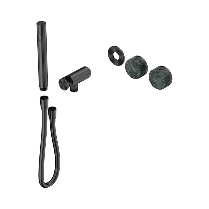 Nero Serenity Progressive Shower System With Verde Alpi Handle And Slim Shower Trim Kit Only - Gun Metal