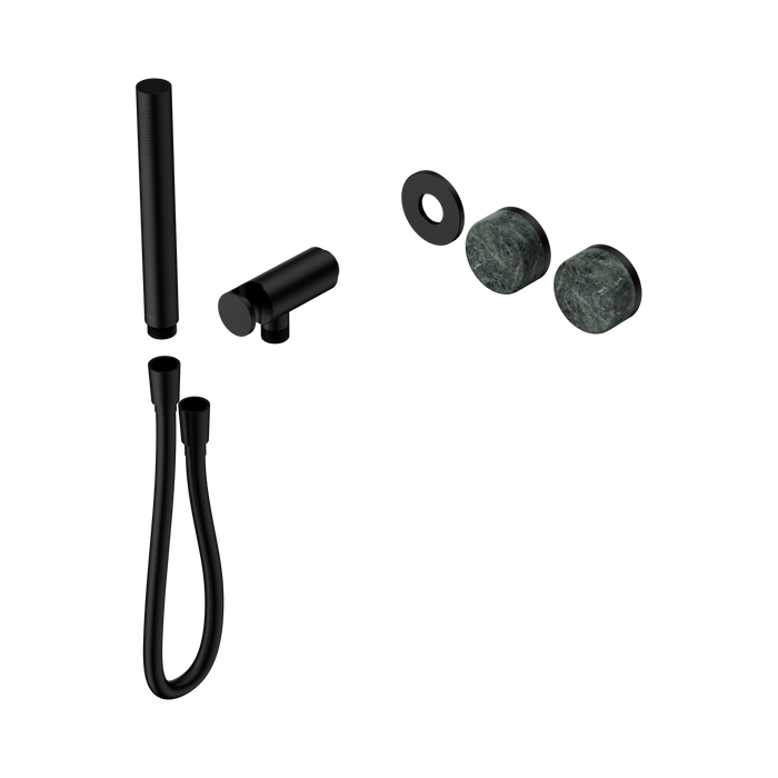 Nero Serenity Progressive Shower System With Verde Alpi Handle And Slim Shower Trim Kit Only - Matte Black