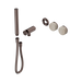 Nero Serenity Progressive Shower System With Rome Travertine Handle And Slim Shower Trim Kit Only - Brushed Bronze