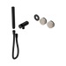 Nero Serenity Progressive Shower System With Rome Travertine Handle And Slim Shower Trim Kit Only - Matte Black