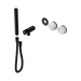 Nero Serenity Progressive Shower System With Arabescato Corchia Handle And Slim Shower Trim Kit Only - Matte Black