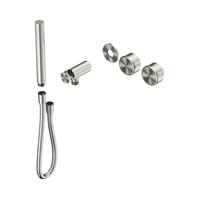 Nero Serenity Progressive Shower System With Metal Handle And Slim Shower Trim Kit Only - Brushed Nickel