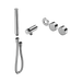 Nero Serenity Progressive Shower System With Metal Handle And Slim Shower Trim Kit Only - Chrome
