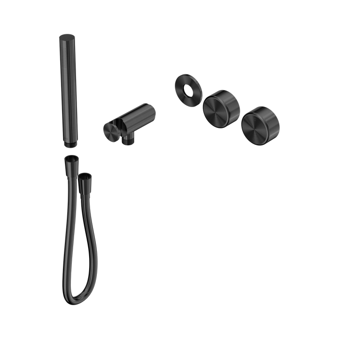 Nero Serenity Progressive Shower System With Metal Handle And Slim Shower Trim Kit Only - Gun Metal