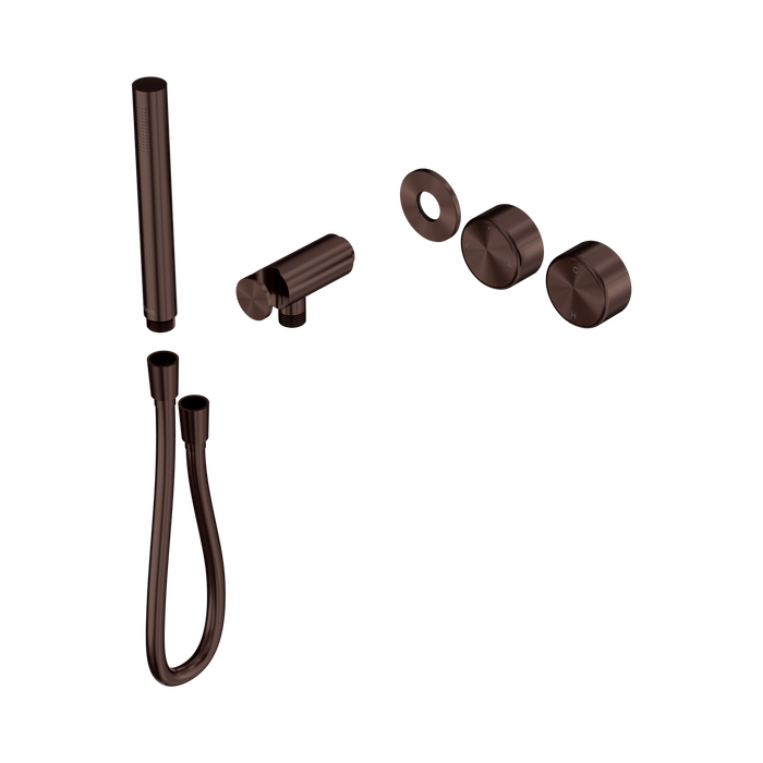 Nero Serenity Progressive Shower System With Metal Handle And Slim Shower Trim Kit Only - Rome Bronze