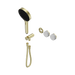 Nero Serenity Progressive Shower System With Carrara Handle And Serenity Hand Shower Trim Kit Only - Brushed Gold