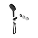 Nero Serenity Progressive Shower System With Carrara Handle And Serenity Hand Shower Trim Kit Only - Matte Black