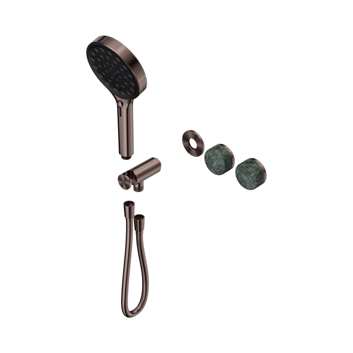 Nero Serenity Progressive Shower System With Verde Alpi Handle And Serenity Hand Shower Trim Kit Only - Brushed Bronze