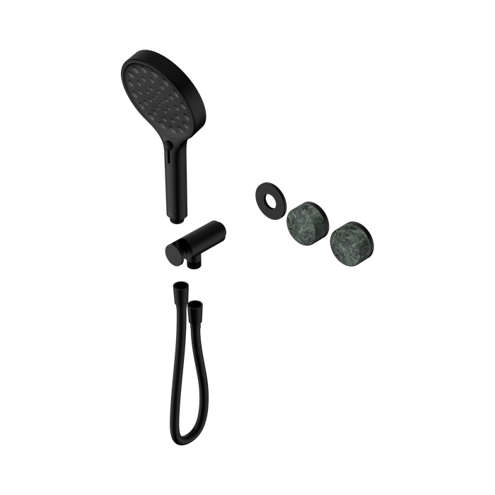 Nero Serenity Progressive Shower System With Verde Alpi Handle And Serenity Hand Shower Trim Kit Only - Matte Black