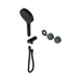 Nero Serenity Progressive Shower System With Verde Alpi Handle And Serenity Hand Shower Trim Kit Only - Matte Black