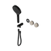 Nero Serenity Progressive Shower System With Rome Travertine Handle And Serenity Hand Shower Trim Kit Only - Matte Black