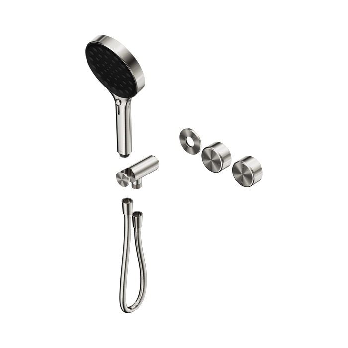 Nero Serenity Progressive Shower System With Metal Handle And Serenity Hand Shower Trim Kit Only - Brushed Nickel