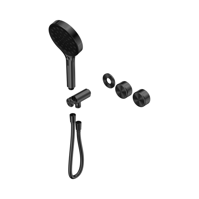 Nero Serenity Progressive Shower System With Metal Handle And Serenity Hand Shower Trim Kit Only - Gun Metal