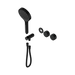 Nero Serenity Progressive Shower System With Metal Handle And Serenity Hand Shower Trim Kit Only - Matte Black