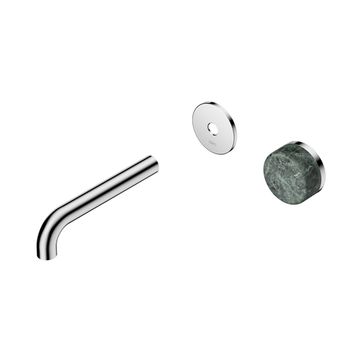 Nero Serenity Progressive Wall Basin Mixer 160mm Spout With Verde Alpi Handle Trim Kit Only - Chrome