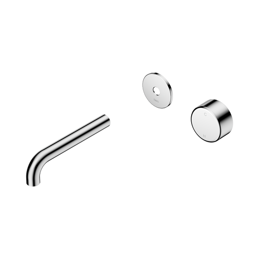 Nero Serenity Progressive Wall Basin Mixer 160mm Spout With Metal Handle Trim Kit Only - Chrome