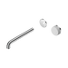Nero Serenity Progressive Wall Basin Mixer 220mm Spout With Carrara Handle Trim Kit Only - Chrome